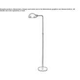 Mosiężna lampa podłogowa Lanzuela