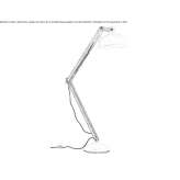 Adjustable floor lamp in steel and wood Westerlo