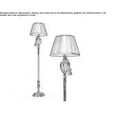 Floor lamp with Swarovski® crystals Duchesne