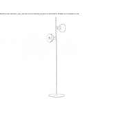 Metalowa lampa podłogowa Thurnau