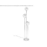 LED floor lamp made of glass Inglis