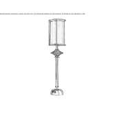 Metal floor lamp Meudt