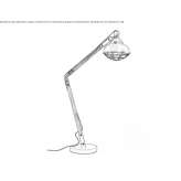 Adjustable reading floor lamp Mours