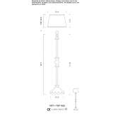 Glass floor lamp Brezovo