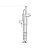 Metalowa lampa podłogowa Annequin