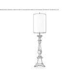 Ceramic floor lamp Lezajsk