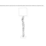 Wooden floor lamp Znin