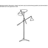 Regulowana lampa podłogowa Evren
