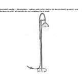 Metalowa lampa podłogowa Cwmbach