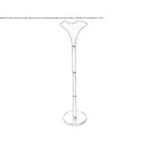 Murano glass floor lamp Tychowo