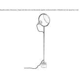 Floor lamp made of powder-coated steel Kolsva