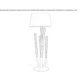 Wooden floor lamp Znin