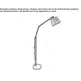 Metal floor lamp Nono