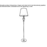 Metal floor lamp Ploneis