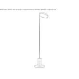 Adjustable metal floor lamp Chumical