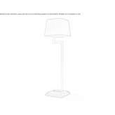 Metal floor lamp Geromina