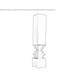 Terracotta floor lamp Nebaj
