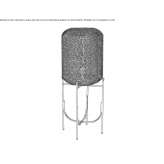 Steel floor lamp Petegem