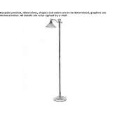 Metalowa lampa podłogowa Monakam