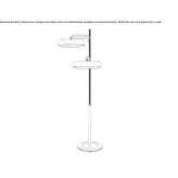 Halogen aluminum floor lamp Radisici