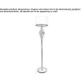 Metalowa lampa podłogowa LED Dousman