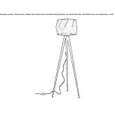 Floor lamp made of steel and PVC Larce