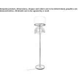 Metalowa lampa podłogowa Barwies