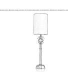 Metal floor lamp Loudon