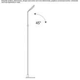 Adjustable metal LED floor lamp Rossdorf