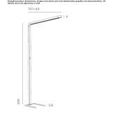 Powder-coated LED aluminum floor lamp Precieux