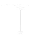 Powder-coated aluminum LED floor lamp with USB charging Aruja