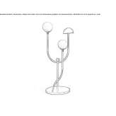 Metal floor lamp Simandre