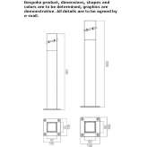 Stalowa lampa podłogowa LED Pajala