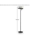 Metal LED floor lamp Jerica