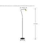 Adjustable metal LED floor lamp Santorso