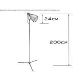 Regulowana lampa podłogowa Sidamon