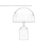 Wireless LED table lamp Dorval