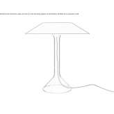 Metal LED table lamp Ponuga