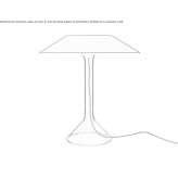 Metalowa lampa stołowa LED Ponuga
