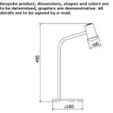 Aluminum LED table lamp Sebulcor