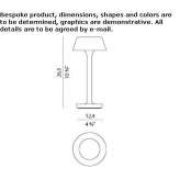 Outdoor LED table lamp, wireless Dellach