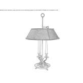 Bronze table lamp Corby