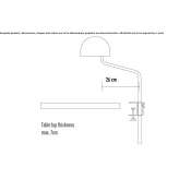 Regulowana lampa biurkowa z aluminium, malowana proszkowo, LED Shoctic