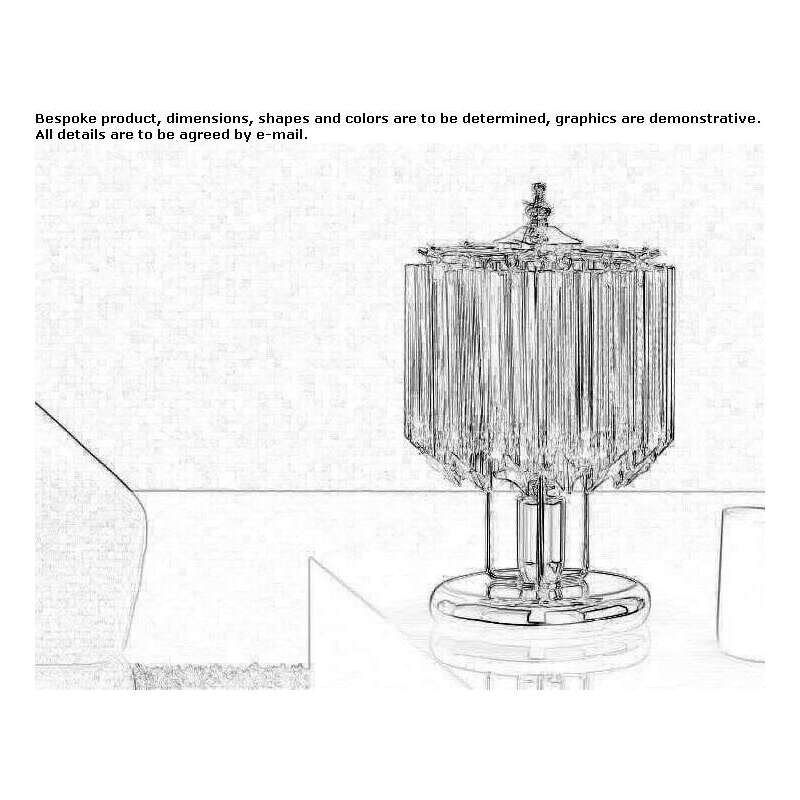 Glass table lamp Plotzkau
