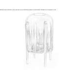 Glass LED table lamp Maracai