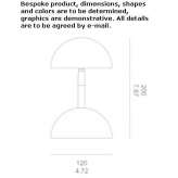 Adjustable aluminum LED table lamp Unken