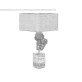 Silk table lamp Boritov