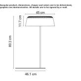 Lampa stołowa z aluminium malowana proszkowo Cvikov