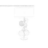 Metal table lamp Salmour