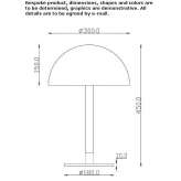 Aluminiowa lampa stołowa LED Ronne